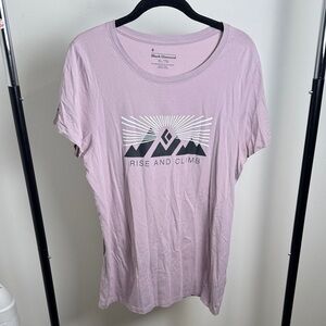 Women's Lavender Black Diamond Adventure Outdoor Rise and Climb Shirt Size XL